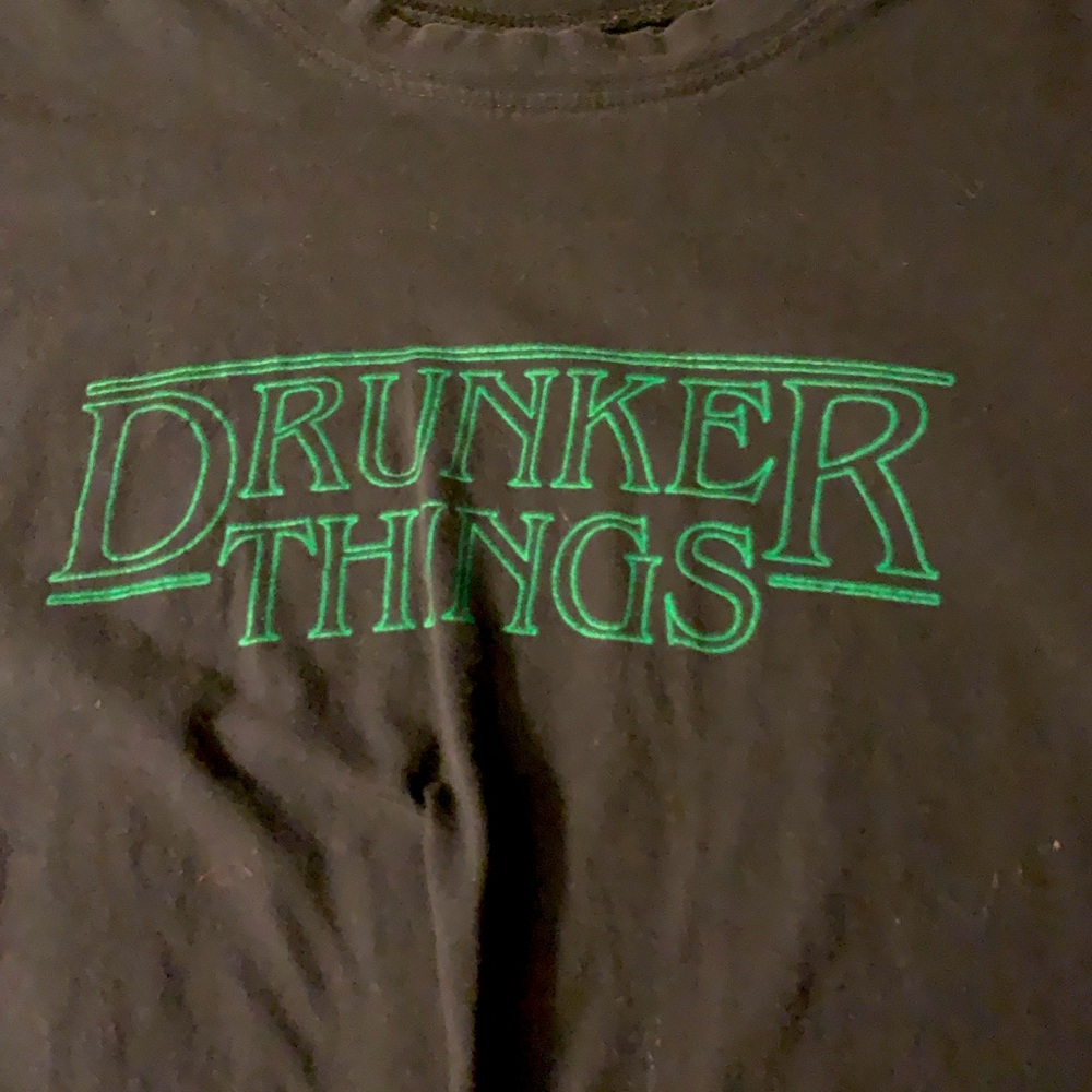 drunker things tee shirt stranger things
